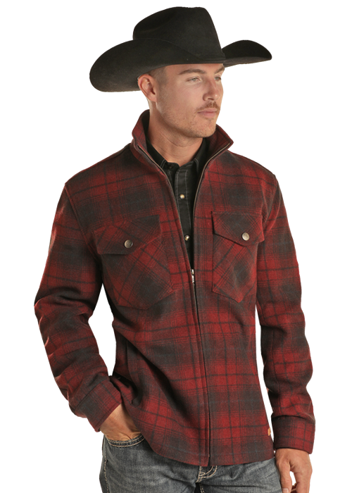 Plaid Wool Coat from Rock & Roll Cowboy