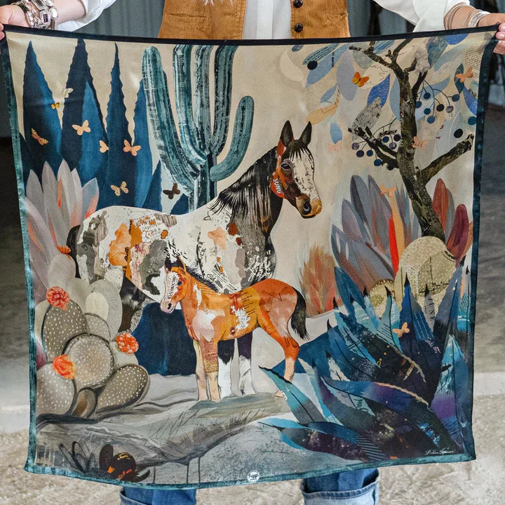 Blue Melodies from Fringe Scarves