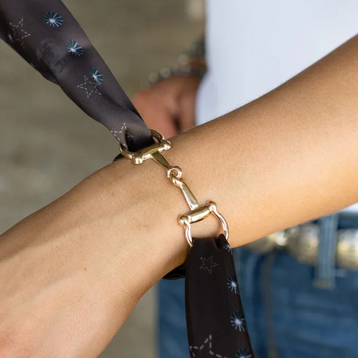 Small Snaffle Bit Scarf Buckle from Fringe Scarves