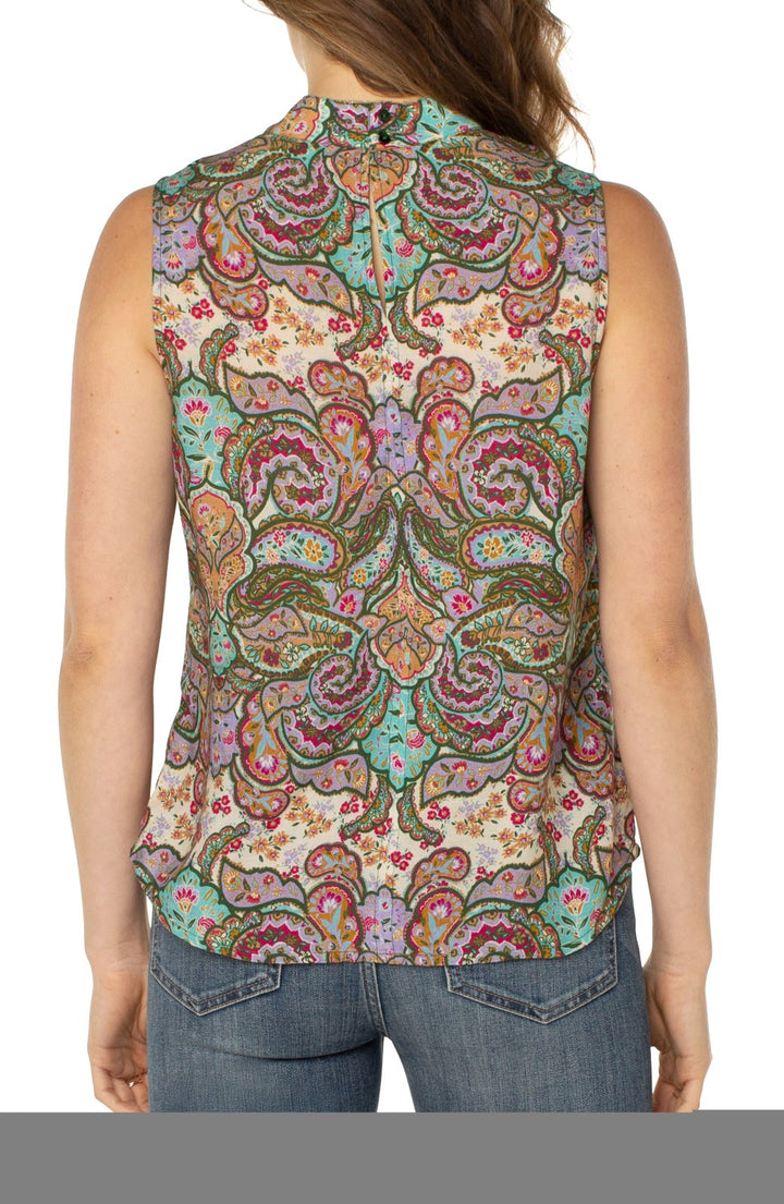 Mock Neck Sleeveless Top from Liverpool