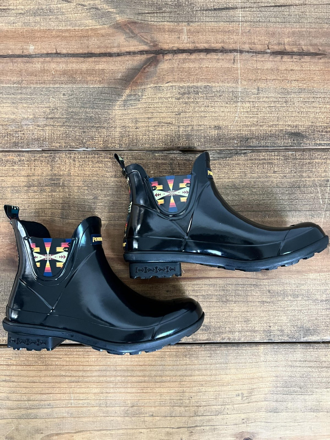 Chelsea Black Patent Rain Boot from Pendleton