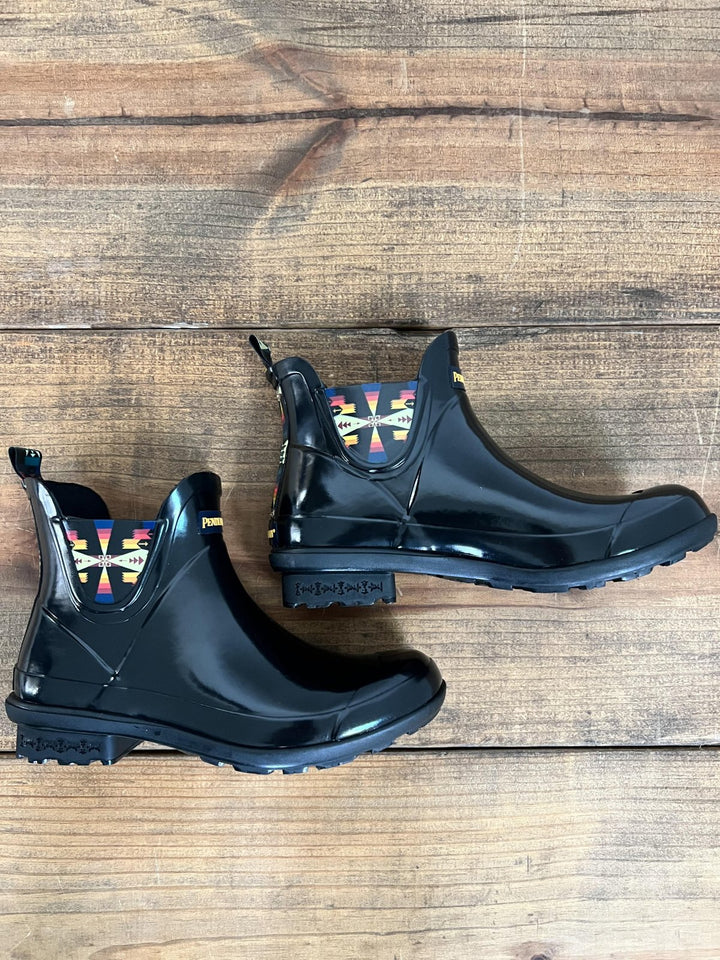 Chelsea Black Patent Rain Boot from Pendleton