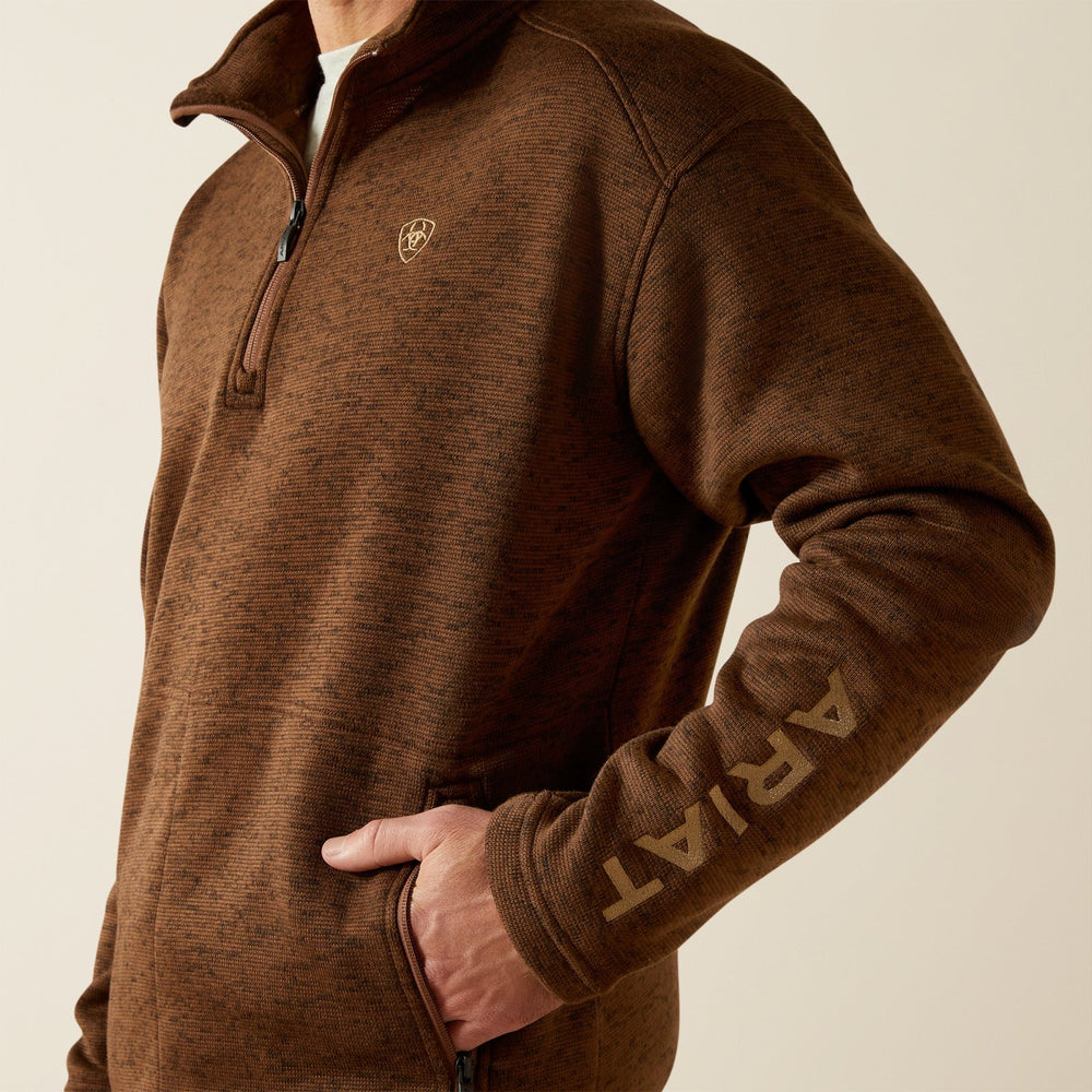 Caldwell Logo 1/4 Zip Sweater from Ariat - High Call Outfitters