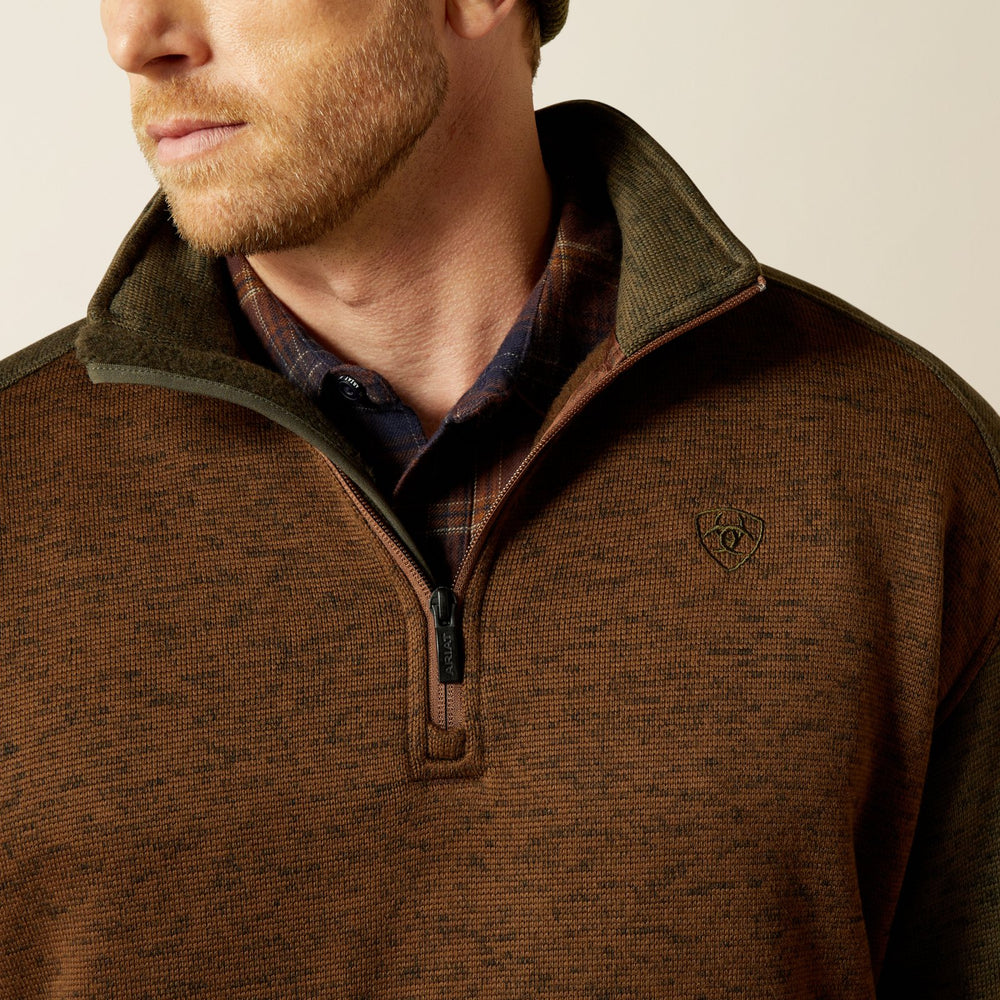 Caldwell Logo 1/4 Zip Sweater from Ariat - High Call Outfitters