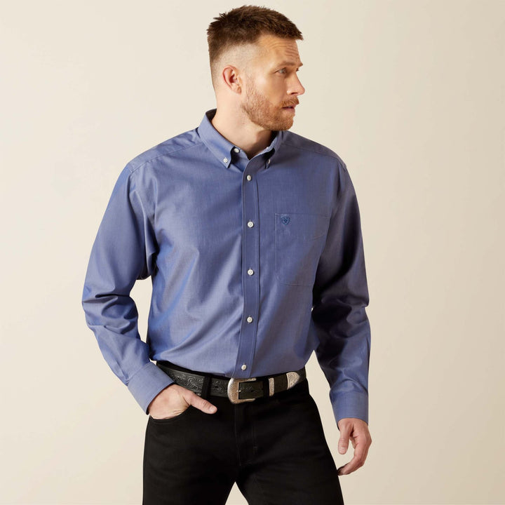 Wrinkle Free Solid Pinpoint Oxford Classic Fit Shirt from Ariat