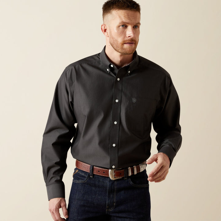 Wrinkle Free Solid Pinpoint Oxford Classic Fit Shirt from Ariat