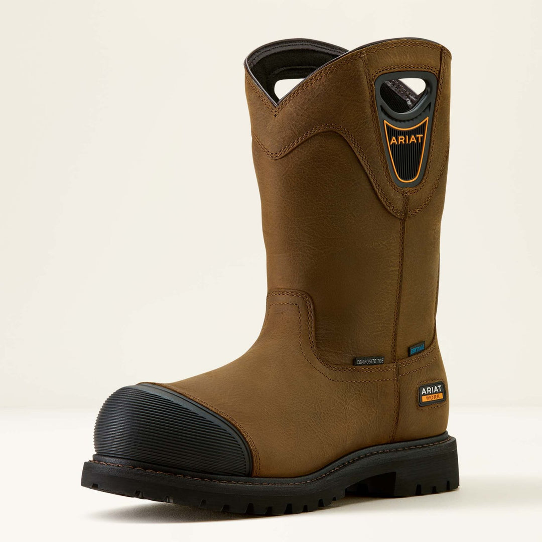 Longview Shock Shield Waterproof Composite Toe Work Boot from Ariat