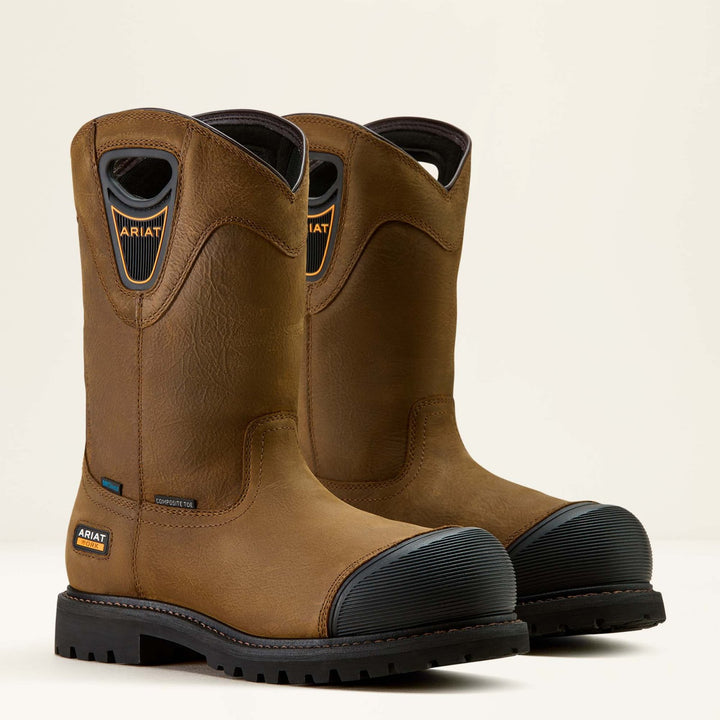 Longview Shock Shield Waterproof Composite Toe Work Boot from Ariat
