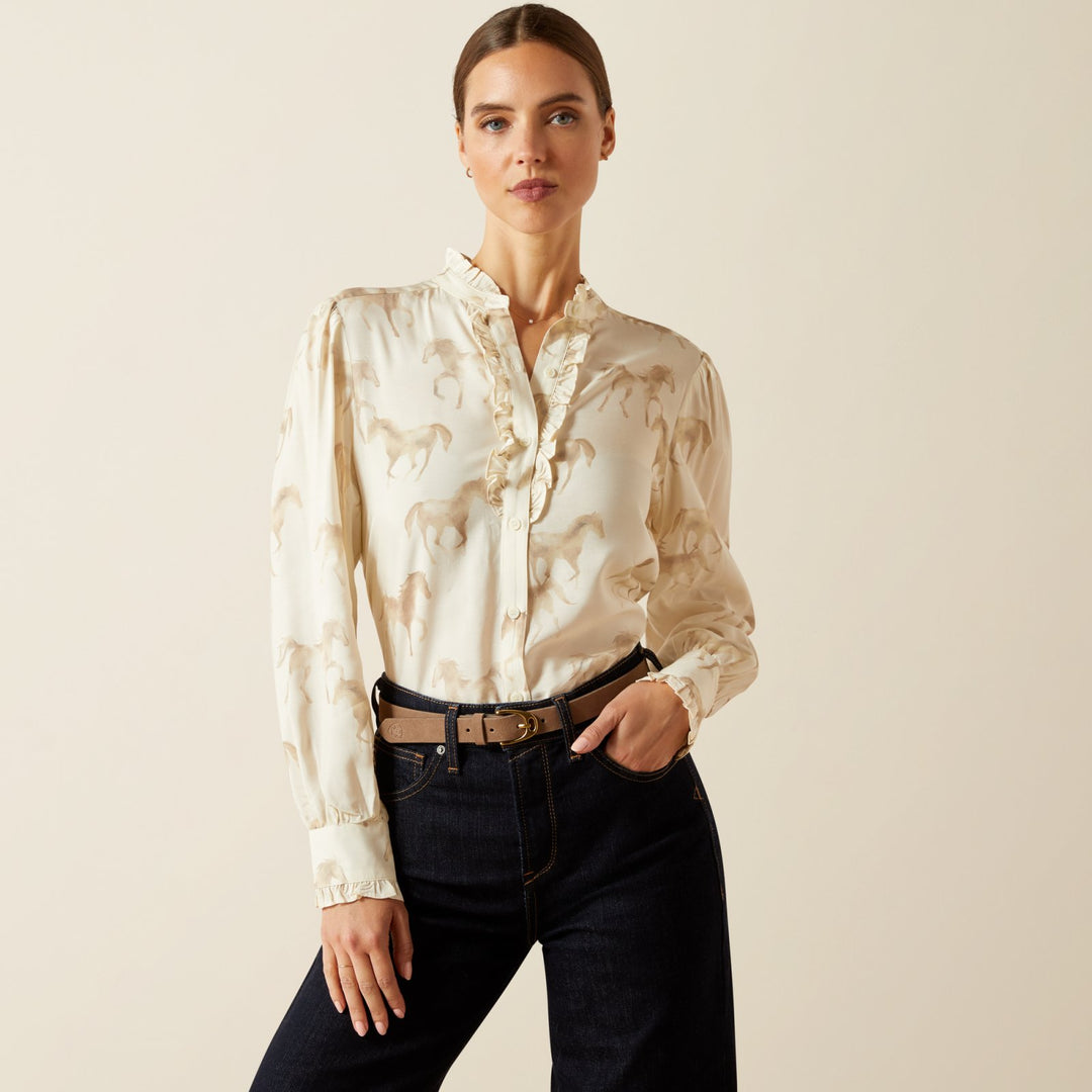 Cricklade Watercolor Blouse from Ariat