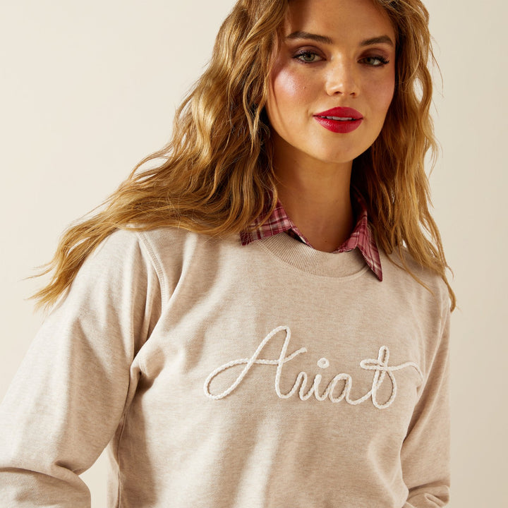 Essential Crew Ariat Rope Stitch Sweatshirt from Ariat