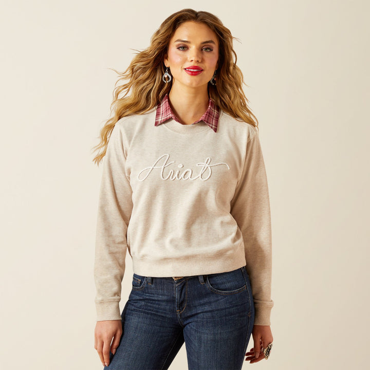 Essential Crew Ariat Rope Stitch Sweatshirt from Ariat