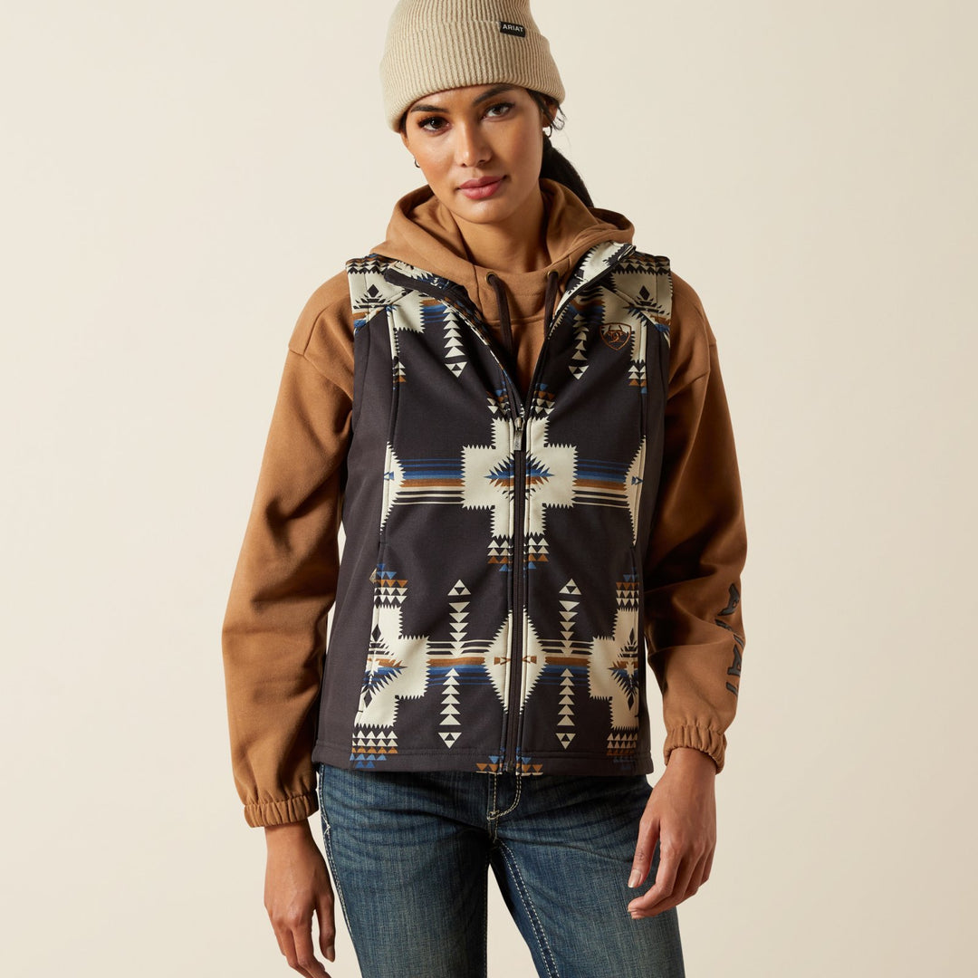 Logo Softshell Print Vest from Ariat - High Call Outfitters