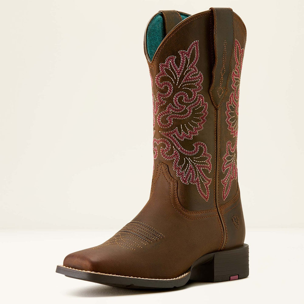 Round Up StretchFit Wide Square Toe Western Boot from Ariat - High Call Outfitters