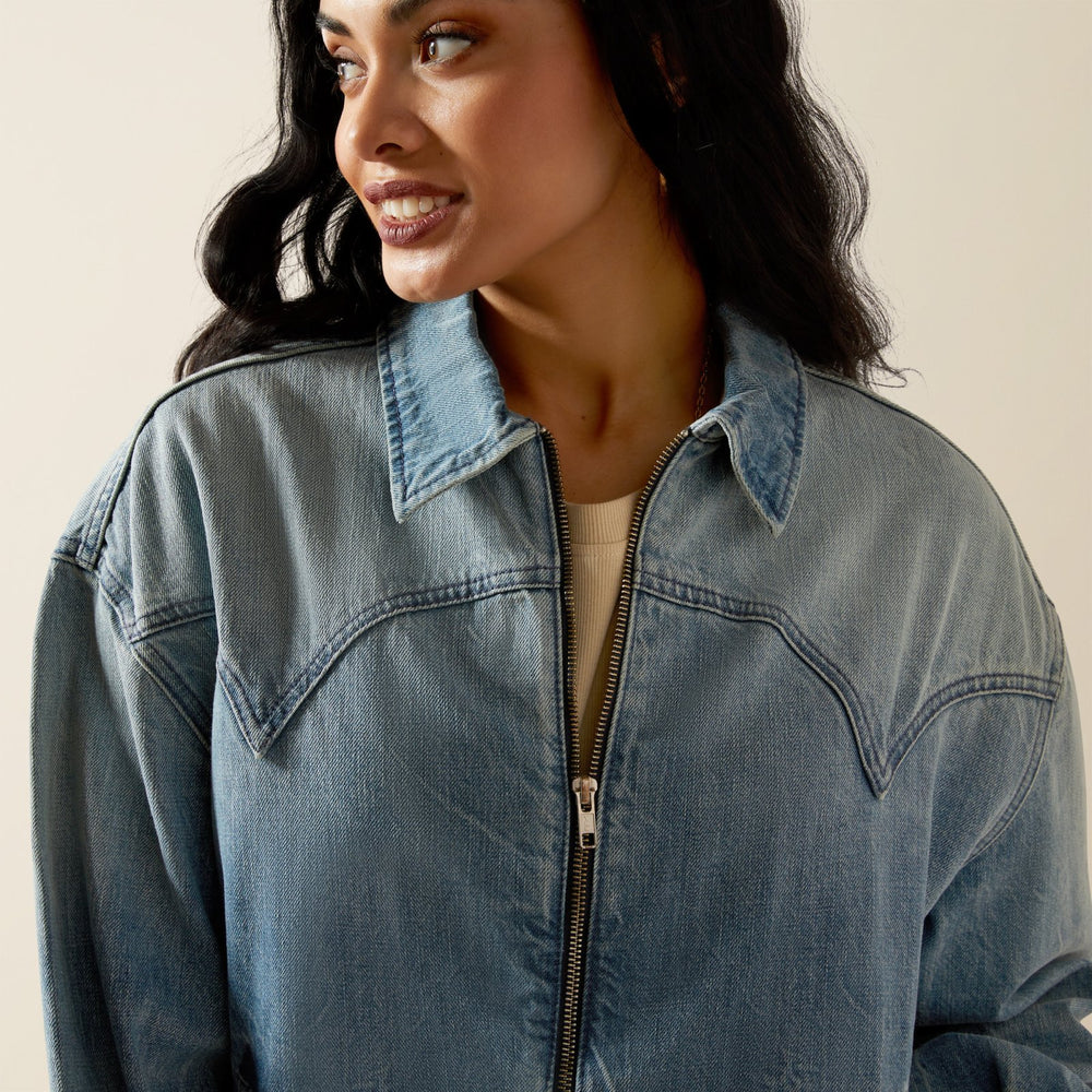 Cheyenne Denim Bomber Jacket from Ariat - High Call Outfitters
