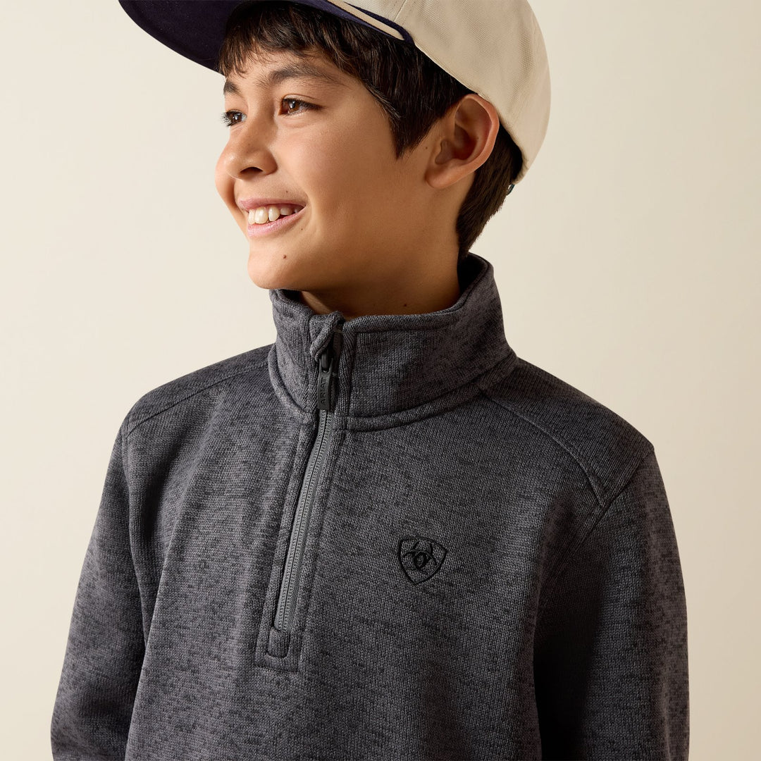 Youth Caldwell 1/4 Zip Sweater from Ariat
