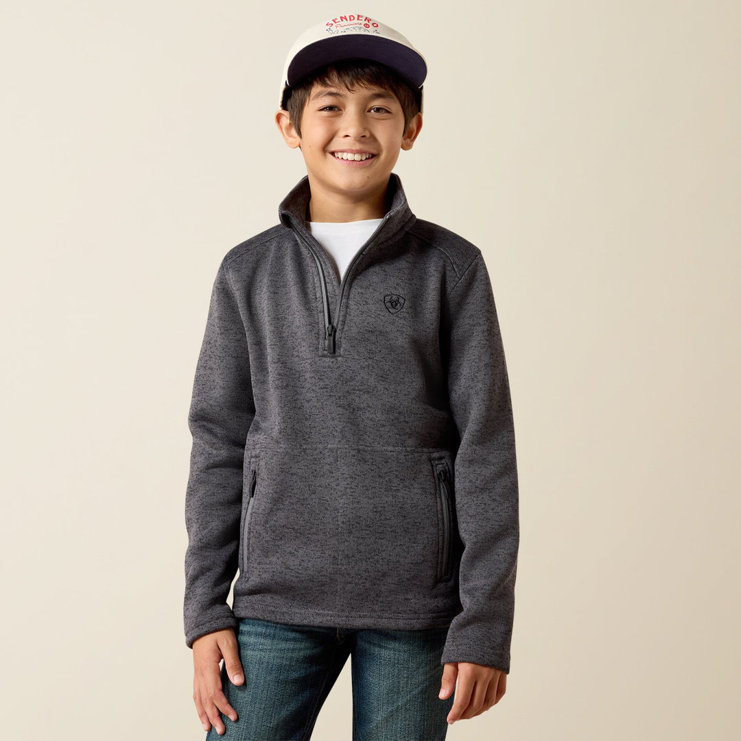 Youth Caldwell 1/4 Zip Sweater from Ariat