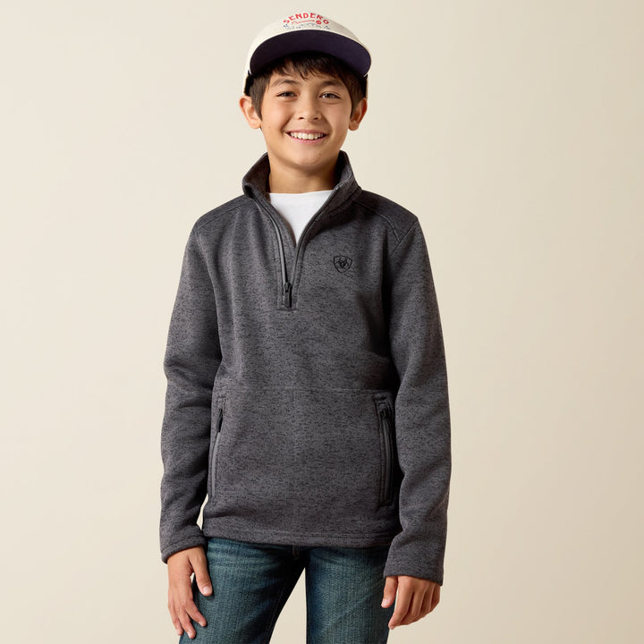 Youth Caldwell 1/4 Zip Sweater from Ariat