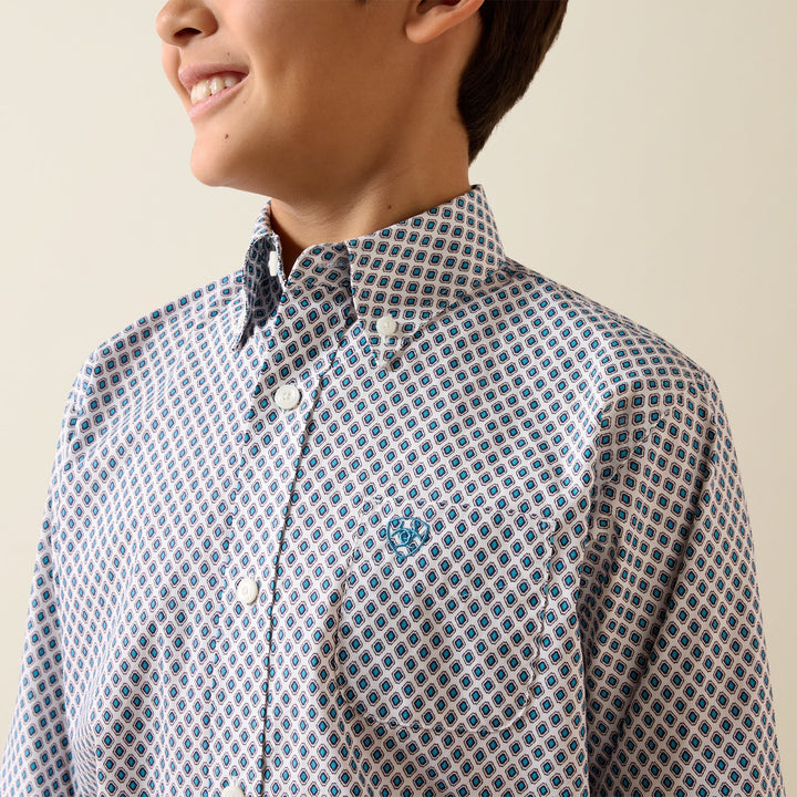 Youth Perez Classic Fit Shirt from Ariat
