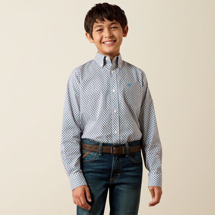 Youth Perez Classic Fit Shirt from Ariat