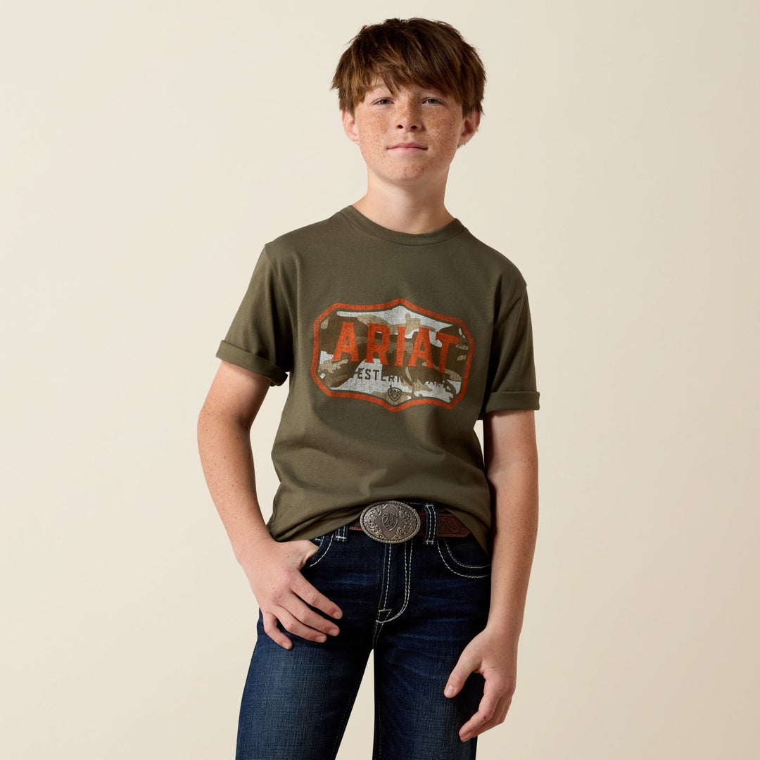 Youth Wild Creek Camo T-Shirt from Ariat