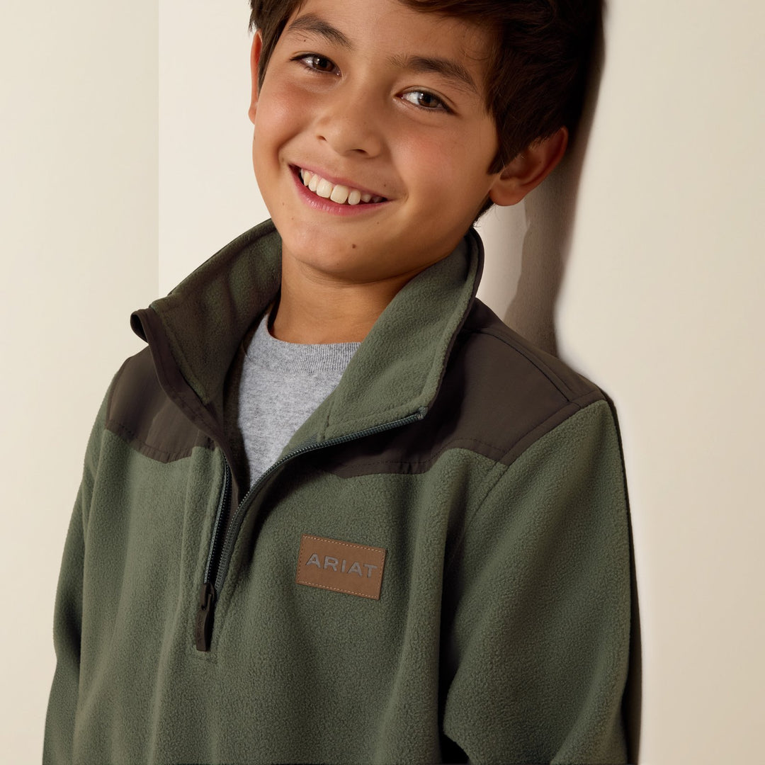Boys Basis Fleece Pullover from Ariat - High Call Outfitters