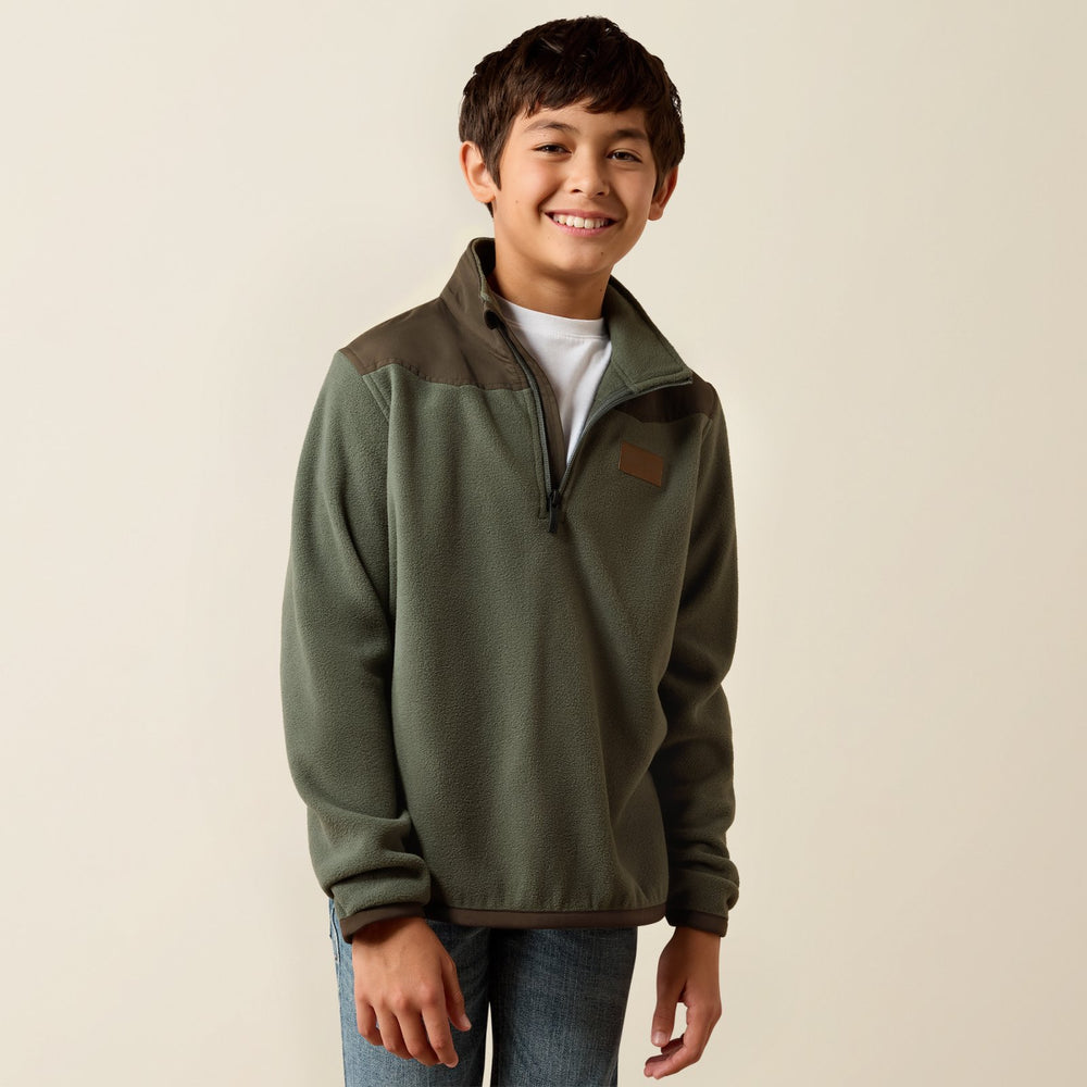 Boys Basis Fleece Pullover from Ariat - High Call Outfitters