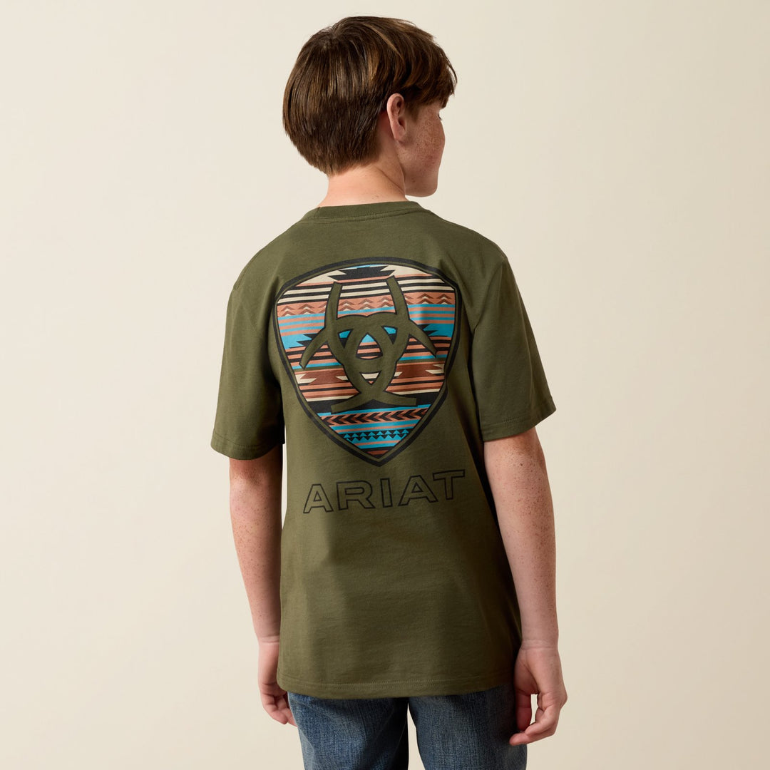 Boys Rust Serape Shield T-Shirt from Ariat - High Call Outfitters