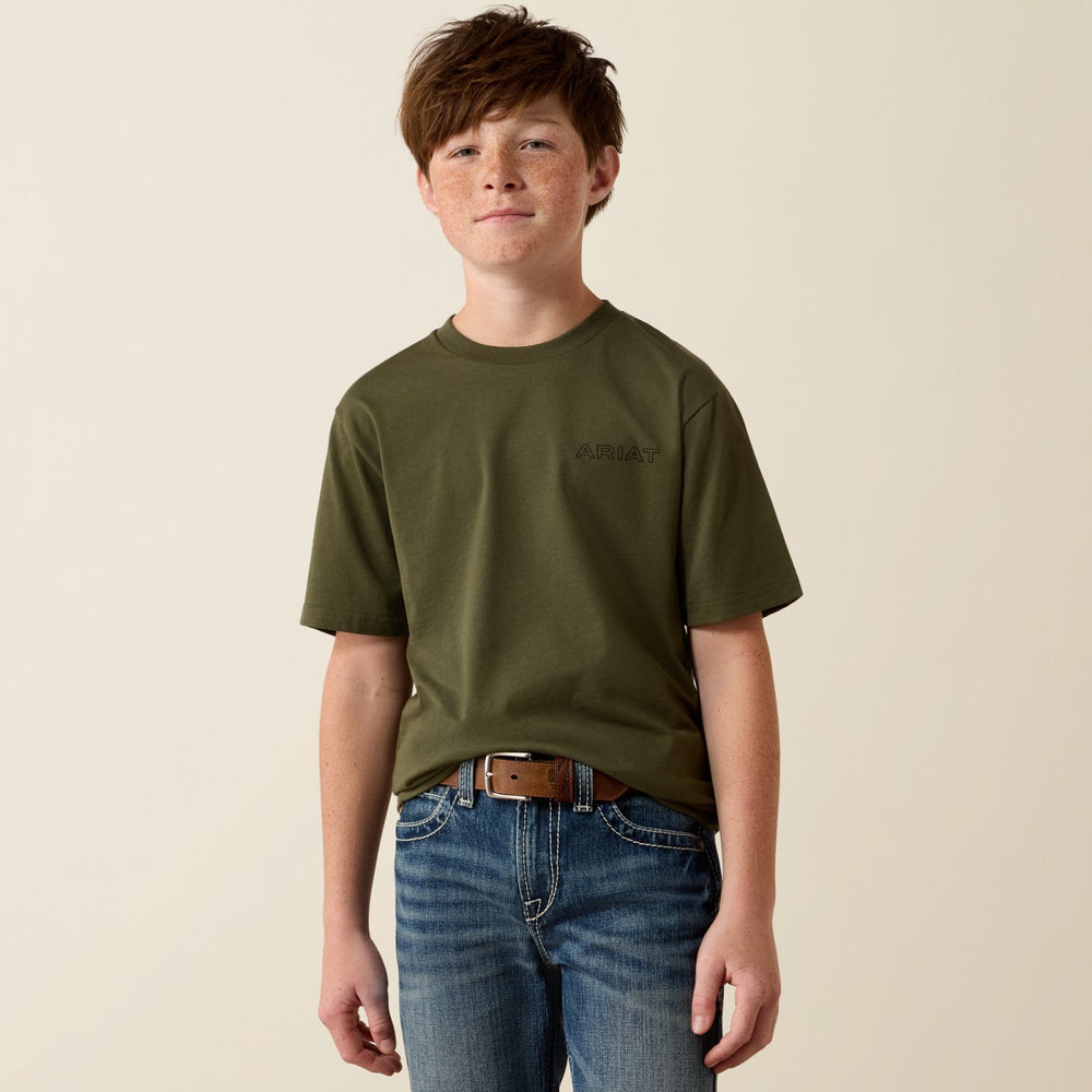 Boys Rust Serape Shield T-Shirt from Ariat - High Call Outfitters