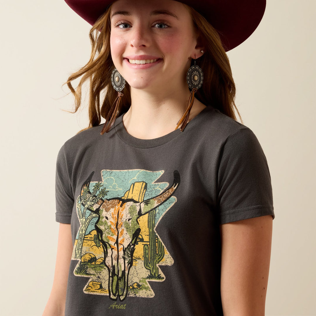 Girls Desert Steer Tee Shirt from Ariat - High Call Outfitters