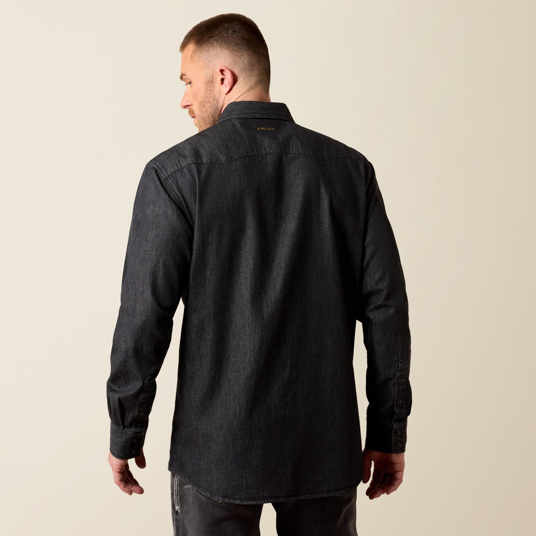 Classic Fit Sawtooth Denim Shirt from Ariat - High Call Outfitters