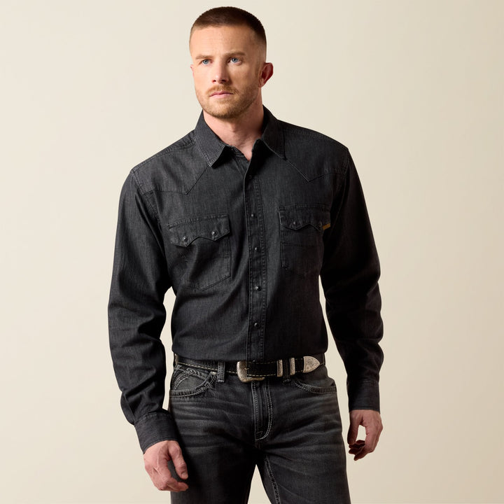 Classic Fit Sawtooth Denim Shirt from Ariat - High Call Outfitters