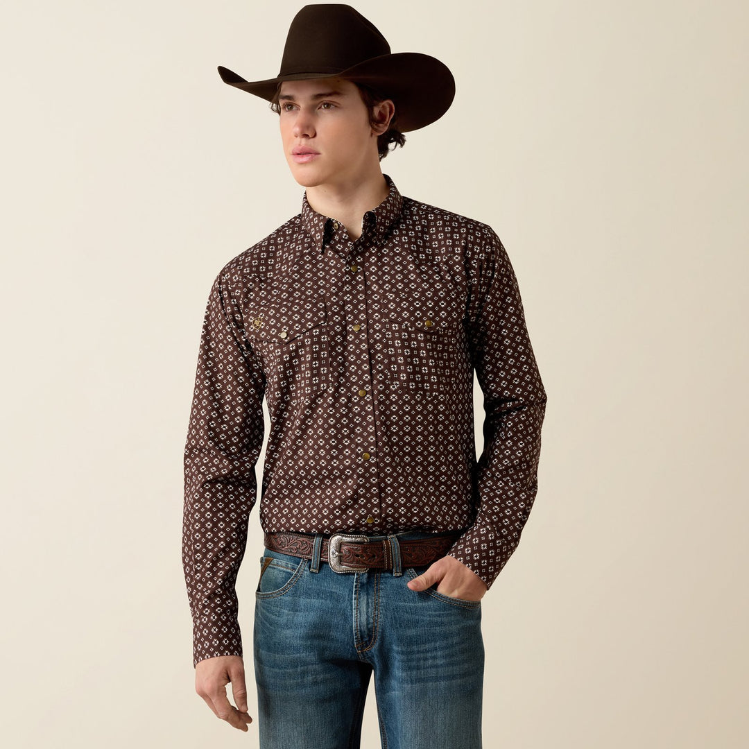 Wrinkle Free Rebel Fitted Snap Shirt from Ariat - High Call Outfitters