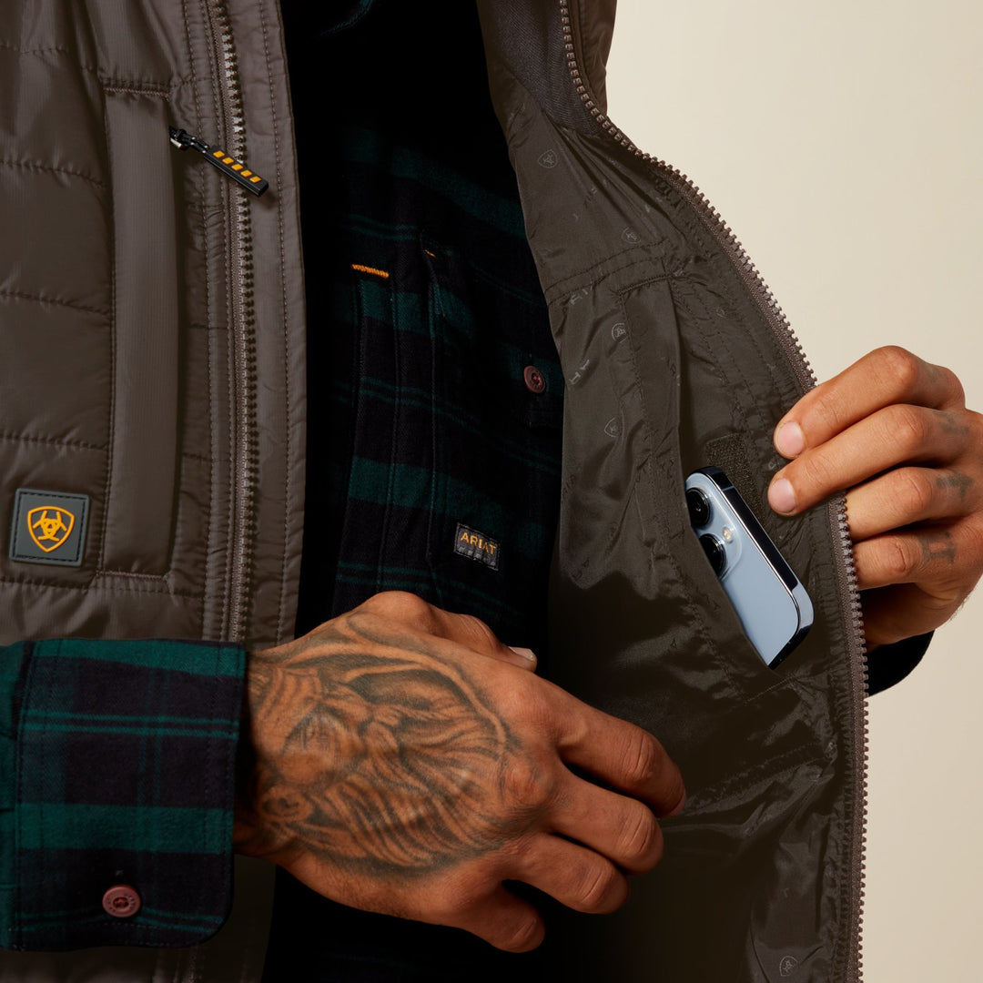 Rebar Cordura Ripstop Lightweight Insulated Vest from Ariat - High Call Outfitters