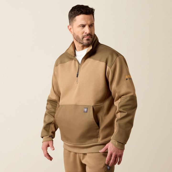 Rebar Workman Duracanvas 1/4 Zip Sweatshirt from Ariat