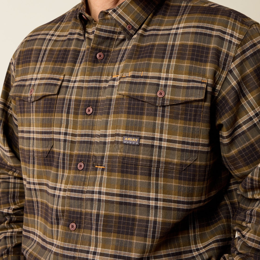 Rebar Flannel DuraStretch Work Shirt from Ariat - High Call Outfitters