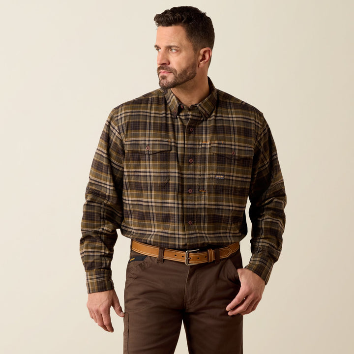 Rebar Flannel DuraStretch Work Shirt from Ariat - High Call Outfitters