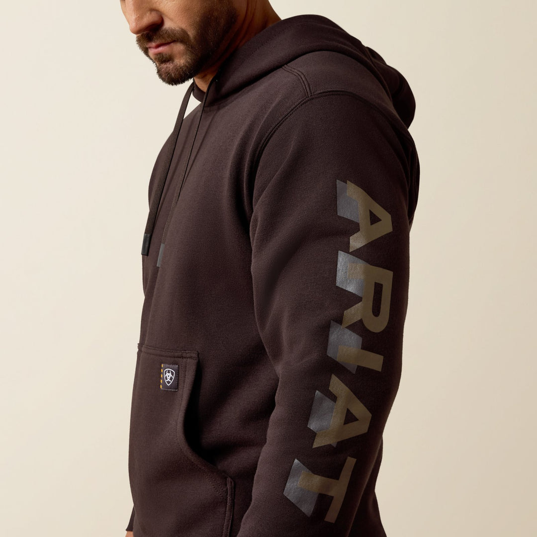 Rebar Lightweight Logo Hoodie from Ariat - High Call Outfitters