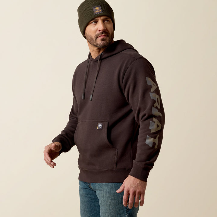 Rebar Lightweight Logo Hoodie from Ariat - High Call Outfitters