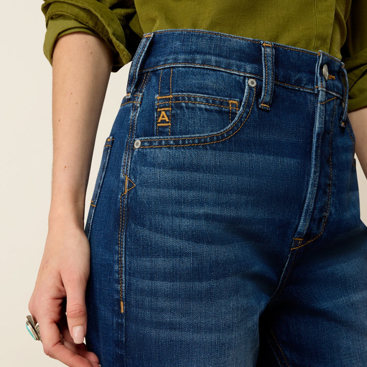 Perfect Rise Relaxed Petra Flipside Straight Jean from Ariat - High Call Outfitters