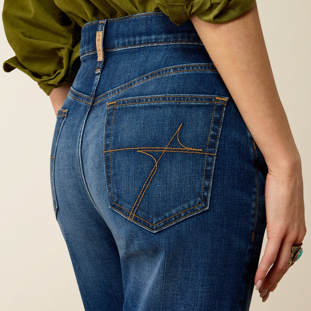 Perfect Rise Relaxed Petra Flipside Straight Jean from Ariat - High Call Outfitters