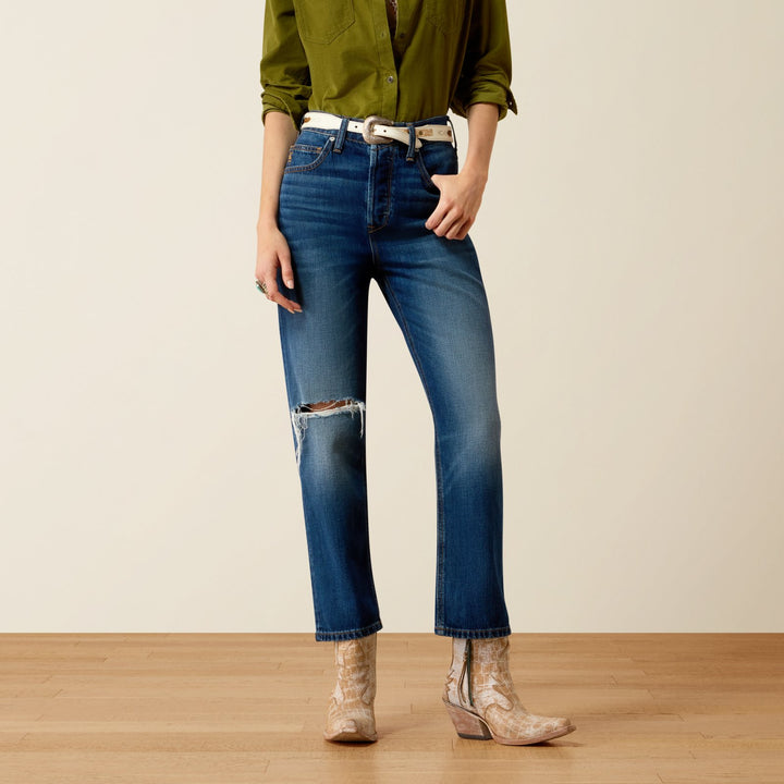 Perfect Rise Relaxed Petra Flipside Straight Jean from Ariat - High Call Outfitters