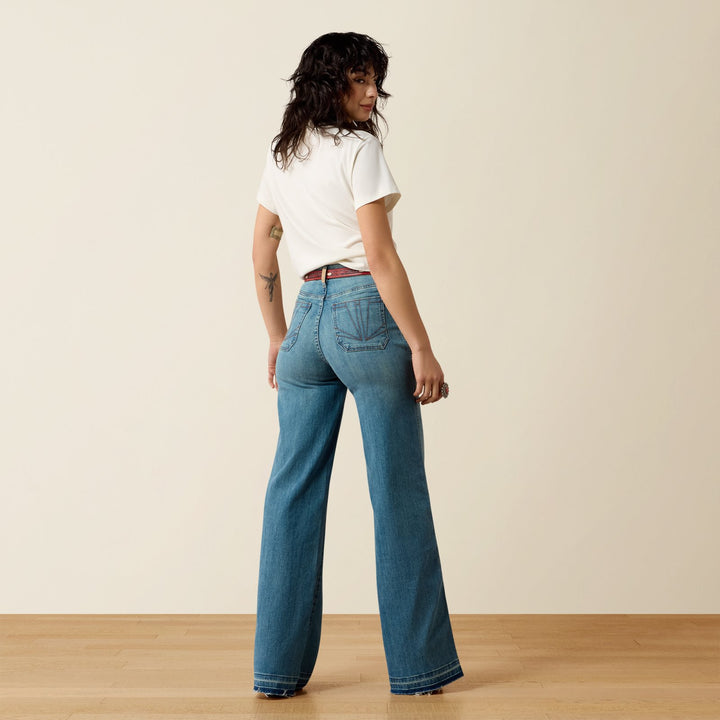 Ultra High Rise Mavis Wide Leg Jean from Ariat