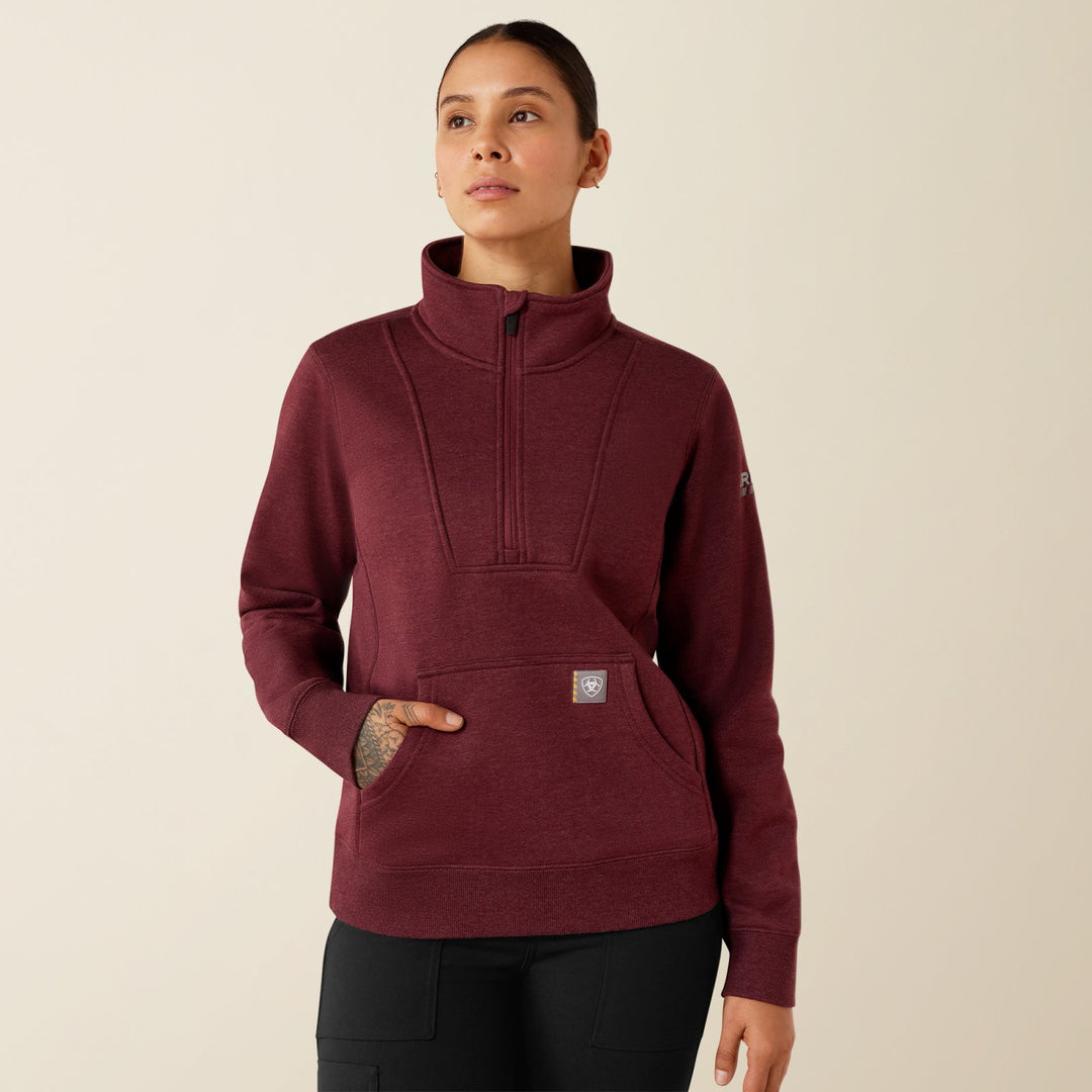 Rebar Traverse Funnel Neck Sweatshirt from Ariat - High Call Outfitters