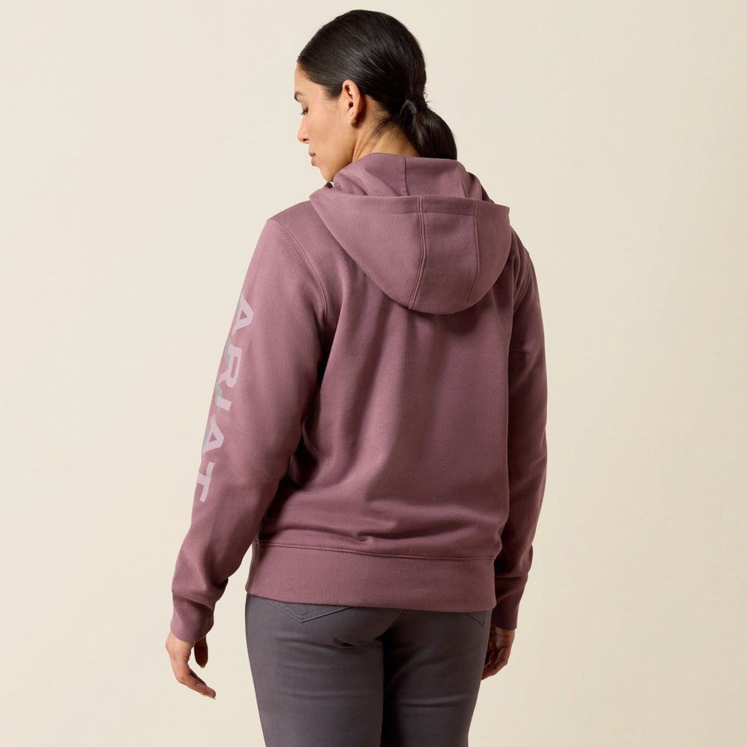 Rebar Lightweight Logo 1/2 Zip Hooded Sweatshirt from Ariat - High Call Outfitters