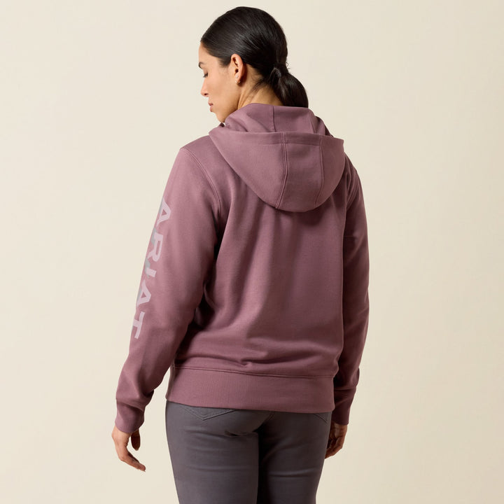 Rebar Lightweight Logo 1/2 Zip Hooded Sweatshirt from Ariat - High Call Outfitters