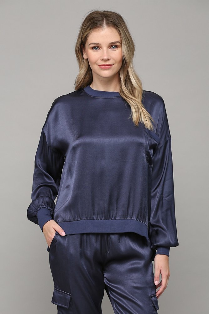 Satin Banded Top - High Call Outfitters