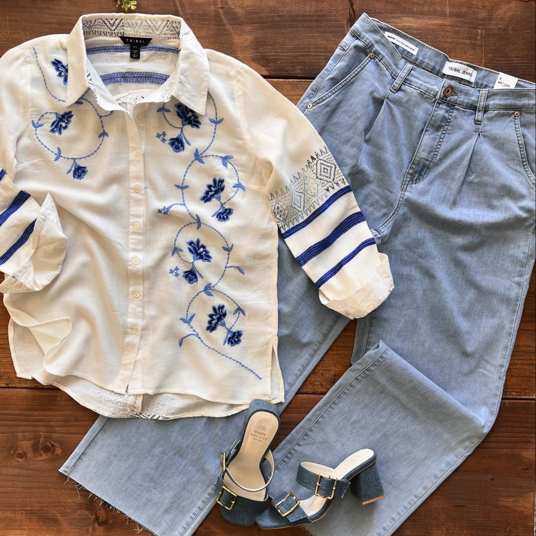 Embroidered Blouse from Tribal - High Call Outfitters