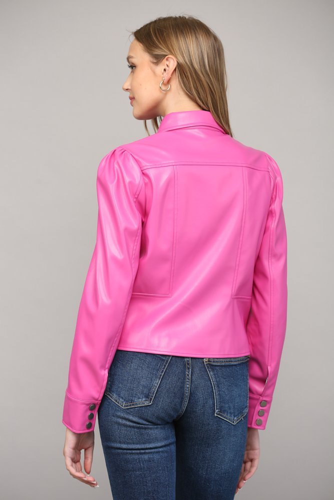 The "Barbie" Pleather Jacket - High Call Outfitters