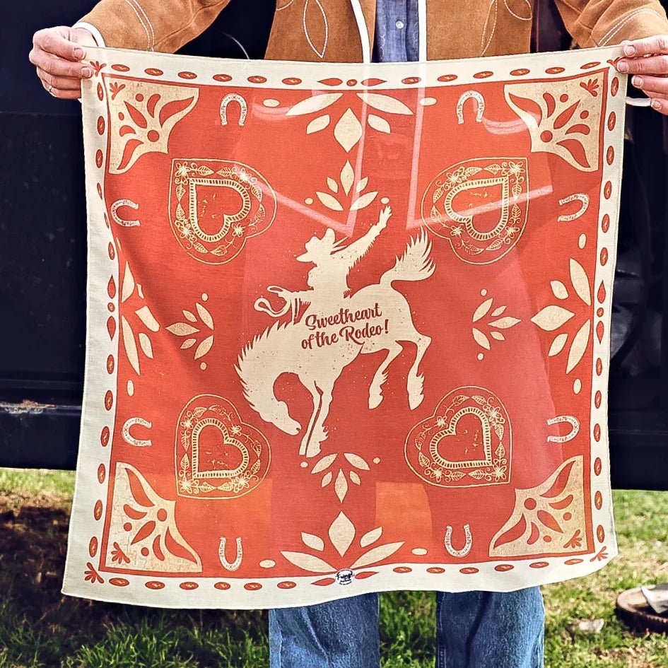 Sweetheart of the Rodeo Bandana from Fringe Scarves - High Call Outfitters