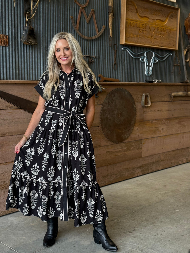 Wallpaper Botanical Print Midi Dress